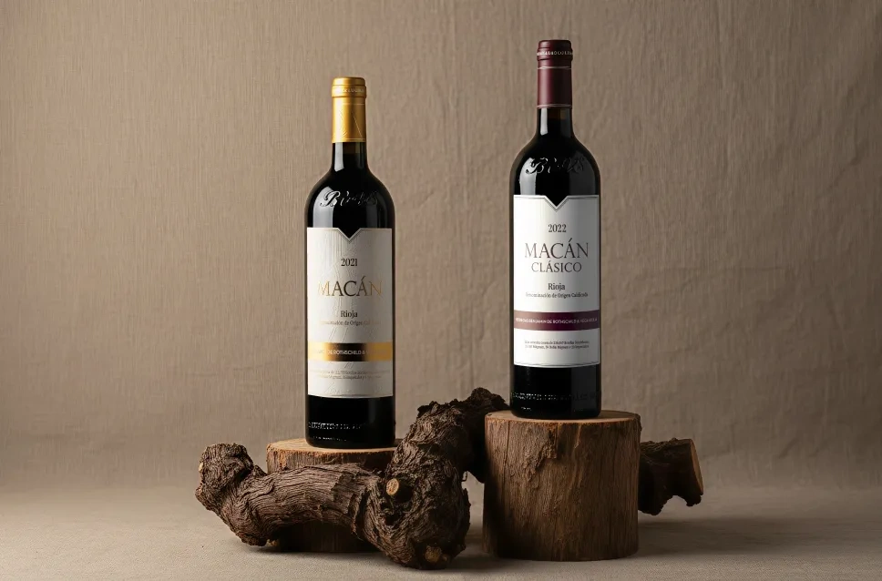 Vinhos de la adega Macán