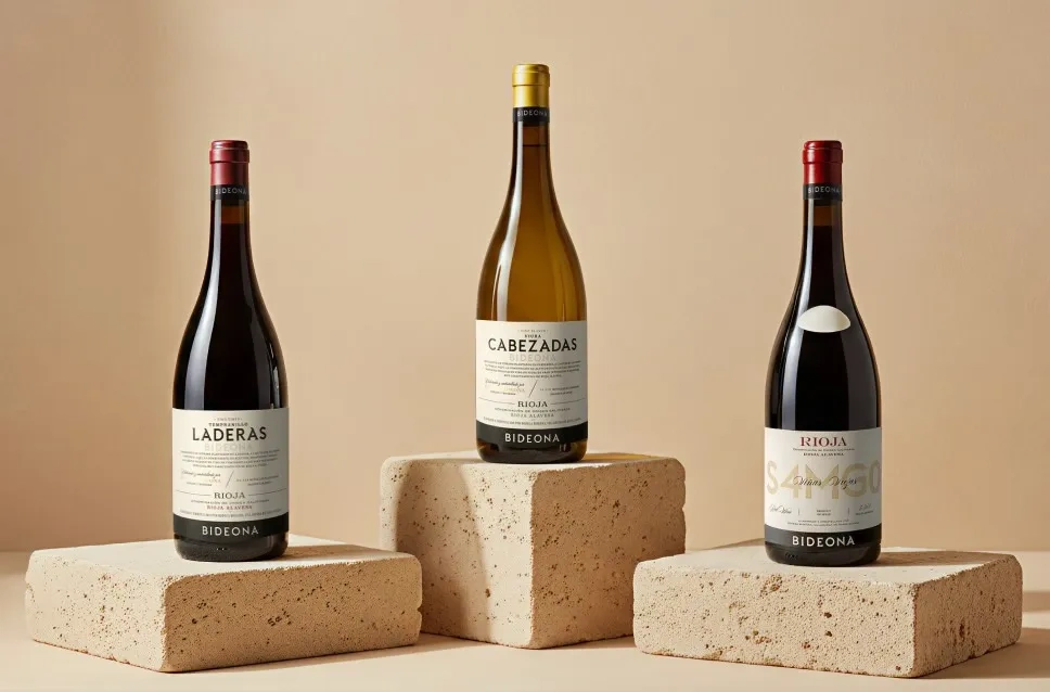 Vinhos de la adega Bideona