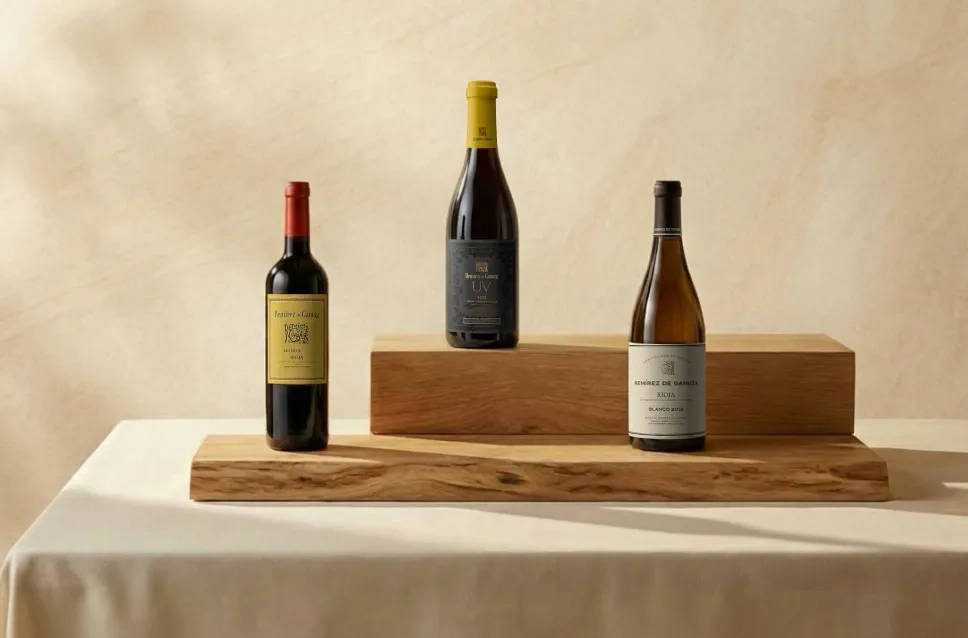 Vinhos de la adega Remírez de Ganuza