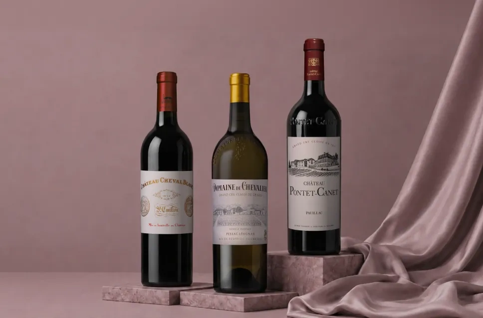Garrafas de vino Primeur Bordéus 2025