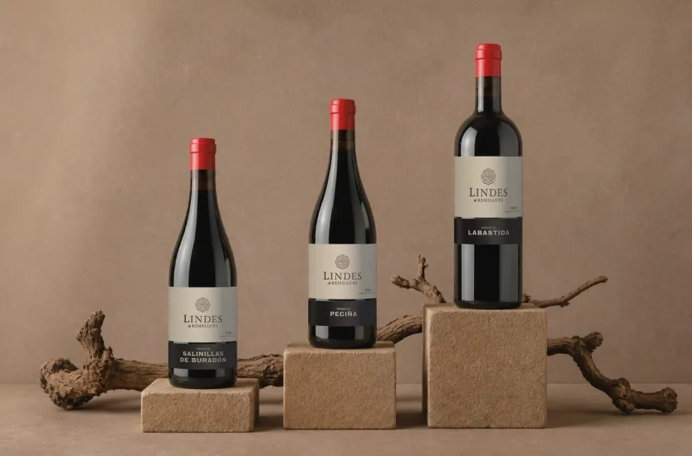 Garrafas de vinho da adega La Granja de Remelluri