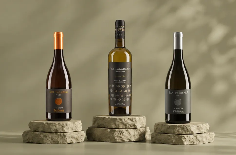 Garrafas de vinho da adega Castrobrey