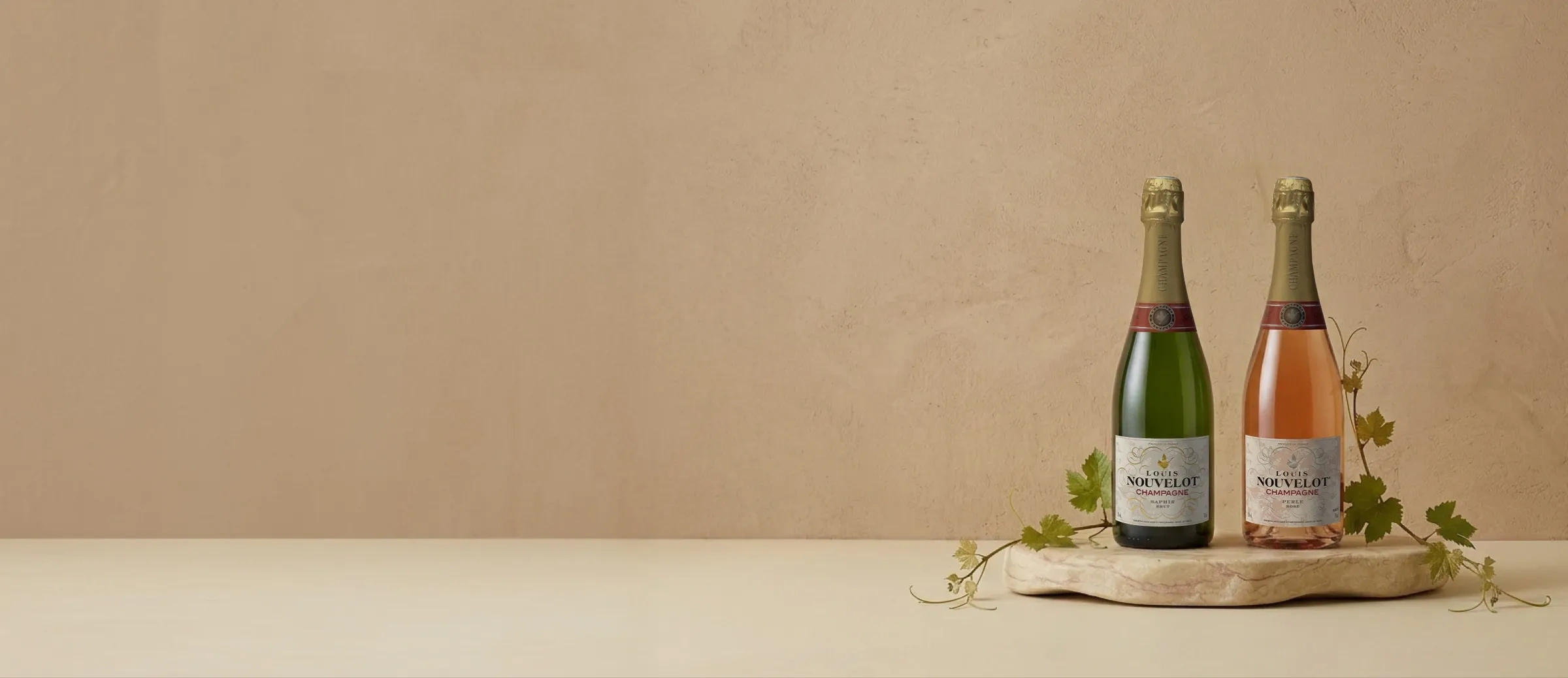 Garrafas de champanhe Louis Nouvelot