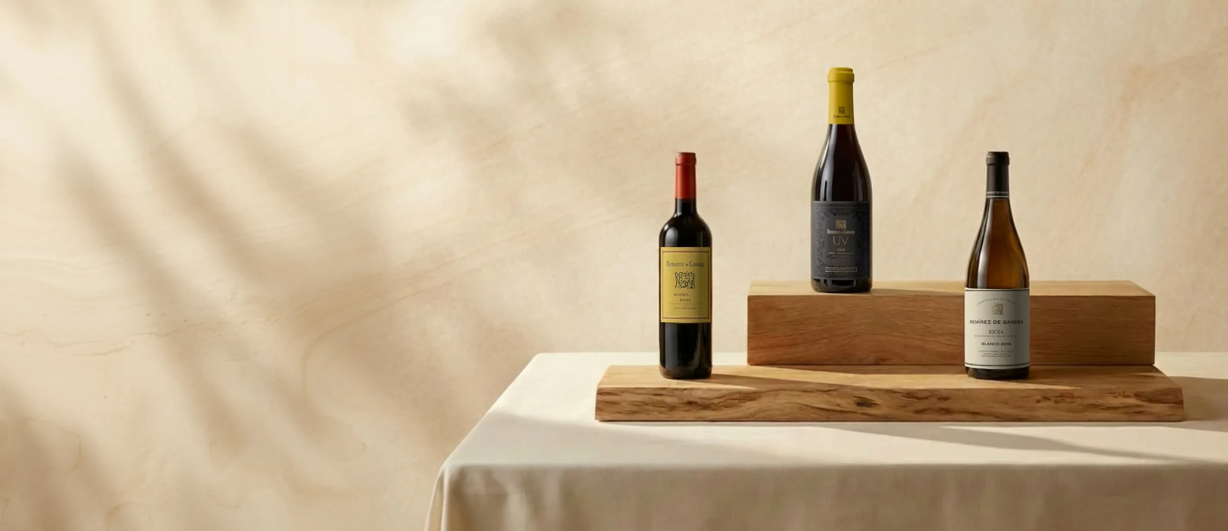 Vinhos de la adega Remírez de Ganuza