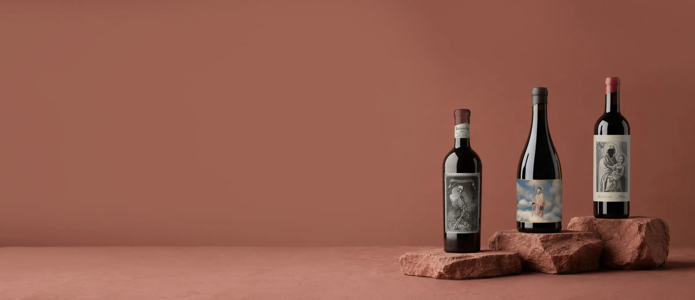 Garrafas de vinho da adega Oxer Wines