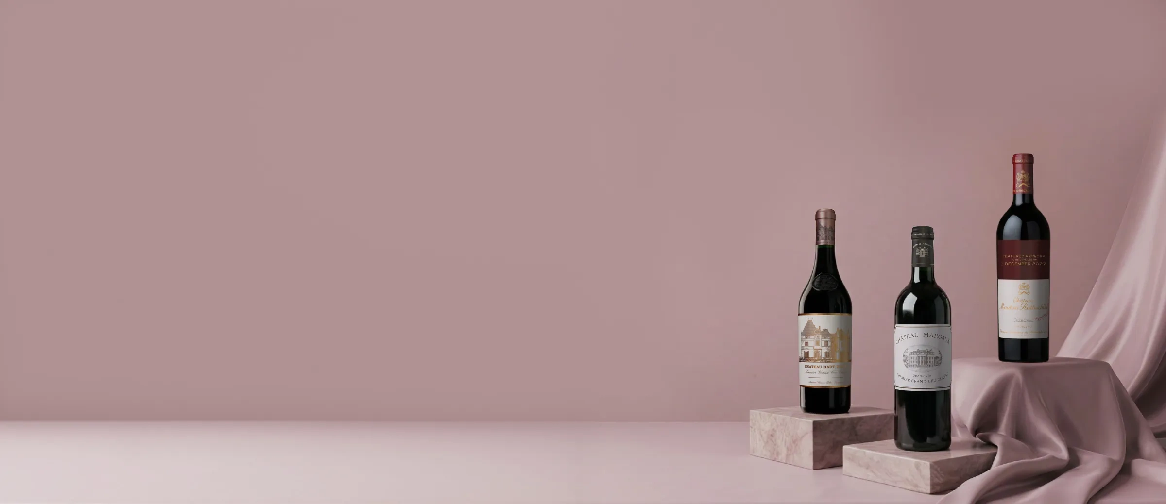 Garrafas de vinho Primeur Bordéus 2025