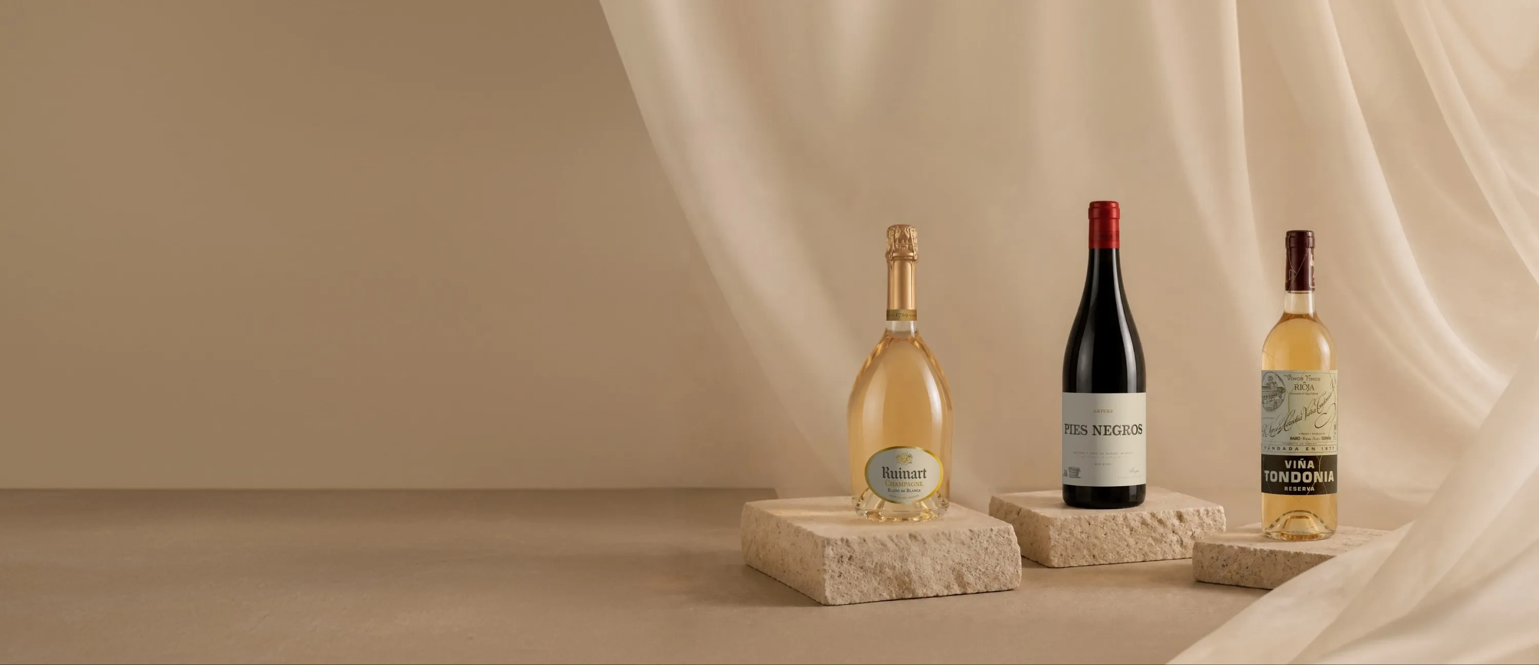 Garrafas de vinho com desconto de 10%