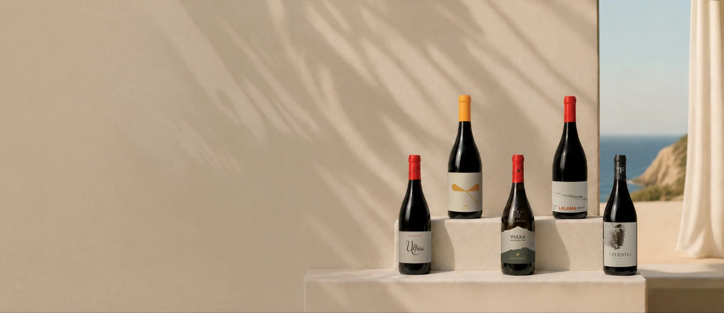 Garrafas de vinho tinto para o verão