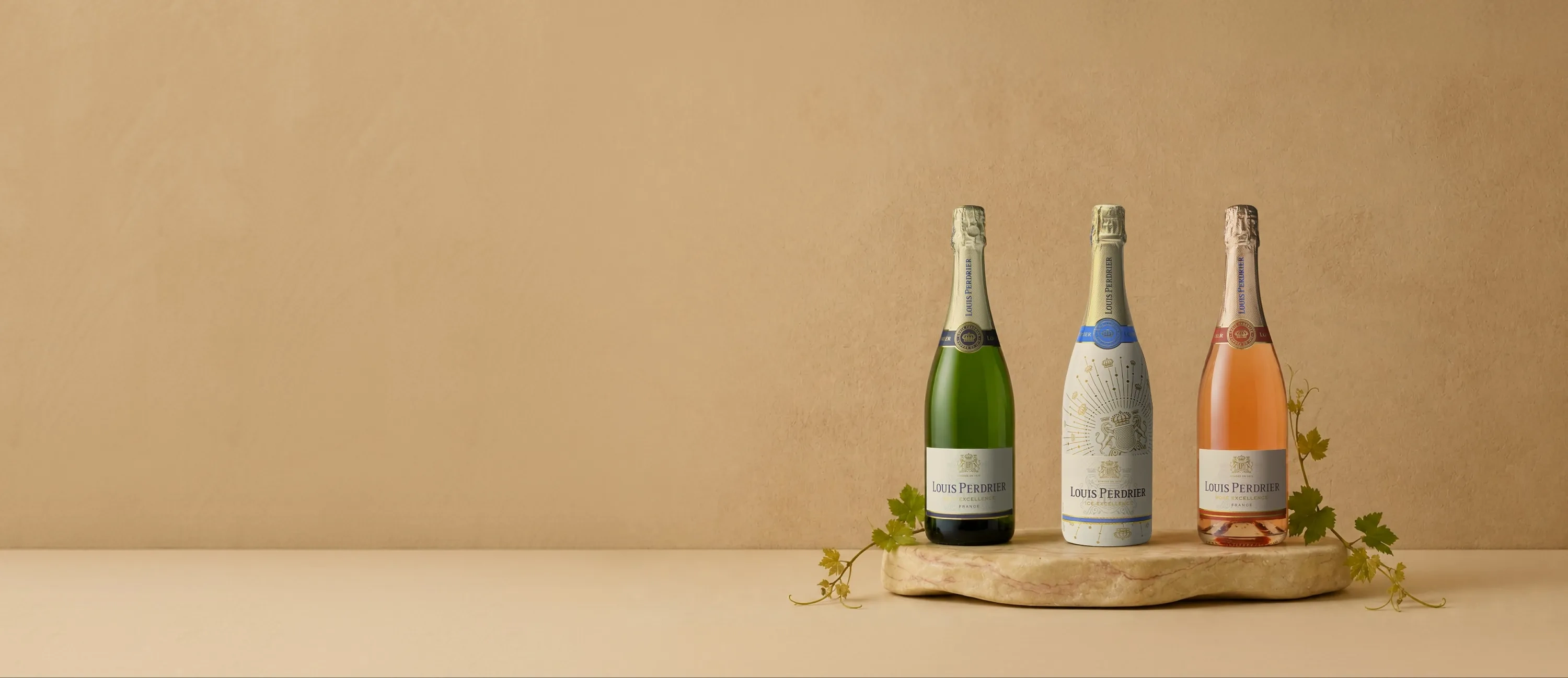 Garrafas de champanhe Louis Perdrier