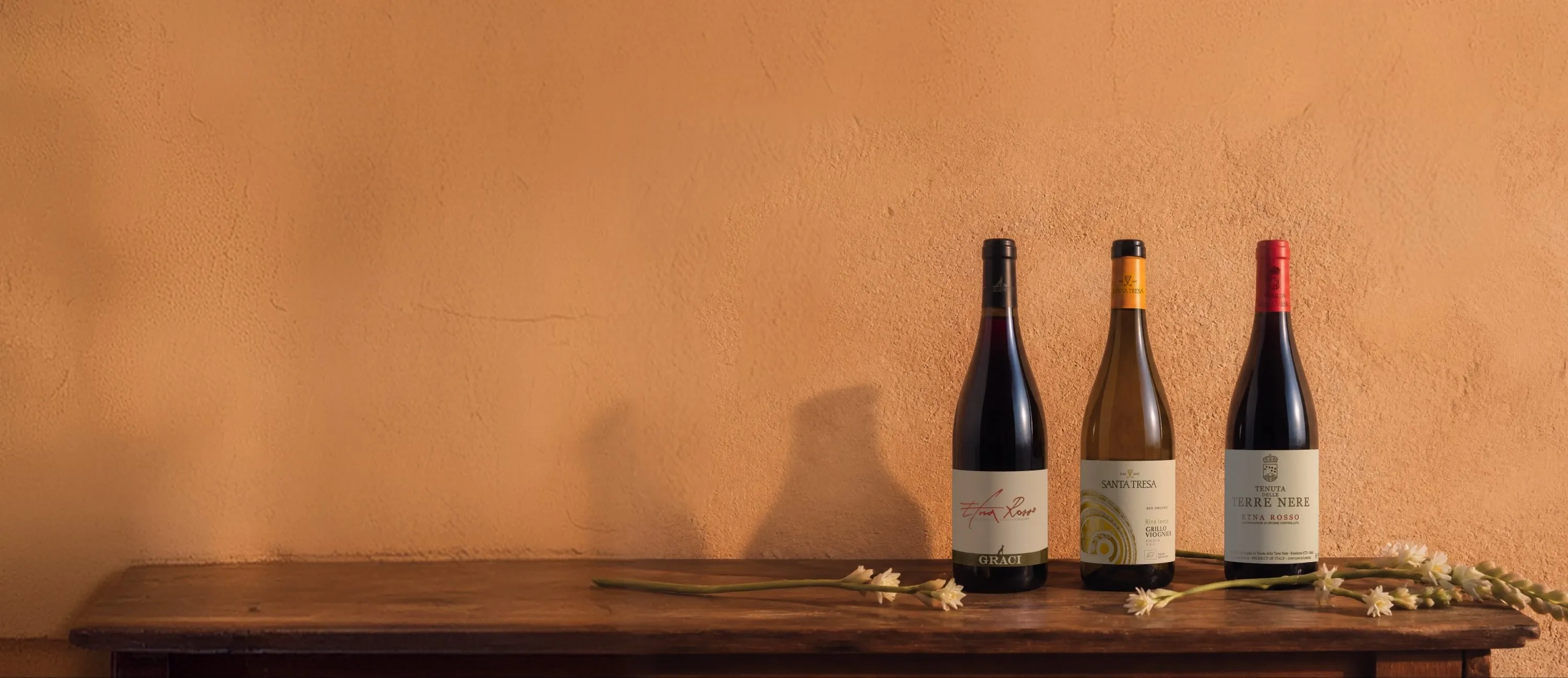 Garrafas de vinho da Sicília com desconto