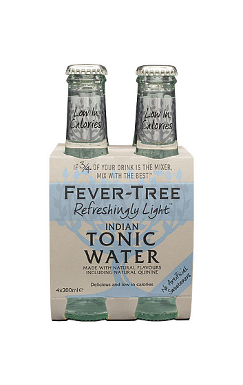 Fever Tree Refreshingly Light Indian Tonic Water 20cl (x4)
