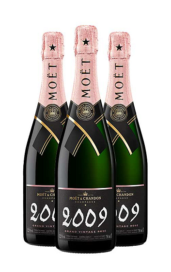 Moët & Chandon Grand Vintage Rosé 2009 (x3)