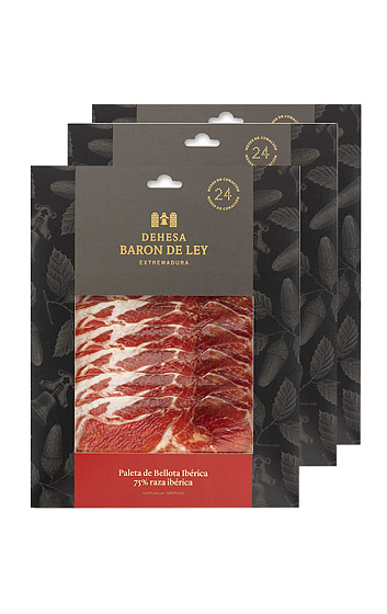 Paleta Ibérica de Bellota 100% Loncheada sobre 80g (x3)