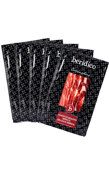 Jamón de bellota 50% ibérico 100 gramos (x5)