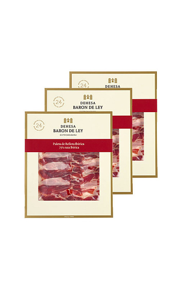 Paleta Ibérica de Bellota 75% loncheada a máquina (3 x 80 g) 