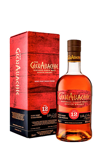 The GlenAllachie 12 YO Ruby Port Wood Finish