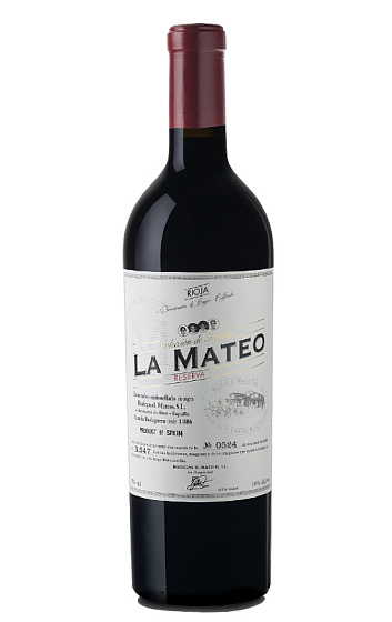 La Mateo Colección de Familia Reserva 2012