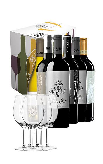 De los creadores de Juan Gil (Pack de 6 vinos + 6 copas)