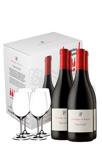 Produto: Dominio de Atauta 2022 [Wine bottles and glasses]