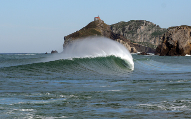 Imagen de la costa guipuzcoana