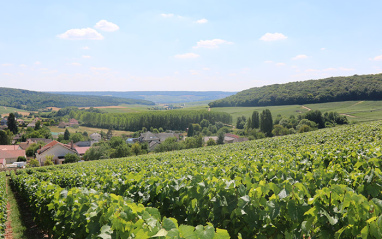 Viñedos en la región de Marne