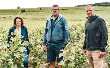 Propietarios actuales de la bodega: Elodie, Nicolas y Hugo Servaux