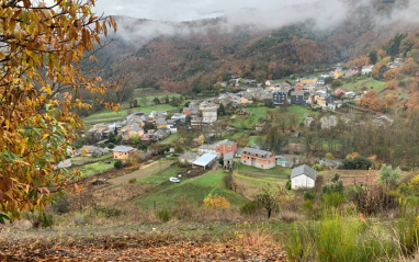 Panorámica del viñedo berciano