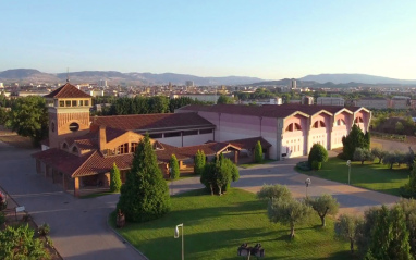 Vista área de la bodega