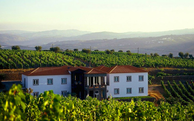 Vista de la Casa das Pipas, la casa rural de la bodega