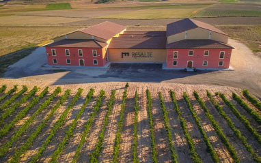 Vista aérea de la bodega