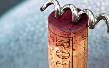 Detalle de tapón de corcho