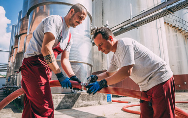 Trabajando en la bodega