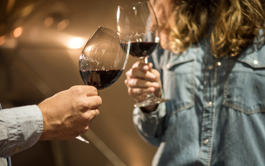 Brindis con una copa de Ysios