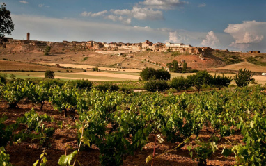 Panorámica con el pueblo de Atauta