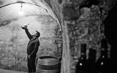 Catando en porrón Catando en porrón