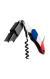 Sacacorchos dos tiempos con espiral de teflón "Bandera Francia"