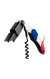 Sacacorchos dos Tiempos con Espiral de Teflón con Bandera de Francia