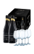Pacote de 6 garrafas de vinho tinto Glorioso Selección Especial 100 Aniversario o 2022 com 6 copos