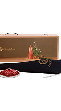 Jamón 100% IbéricoPlato Volcán, Cuchillo Arcos y Estuche