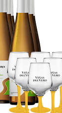 Produto: Viñas del Vero Gewürztraminer 2025 (x6) com Copos (x6)