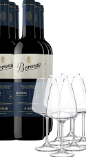 Produto: Beronia Reserva 2020 (x6) com copos (x6)