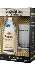 Estuche Seagram's Dry Gin + Vaso