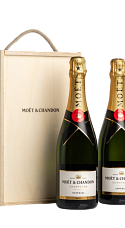 Produto: Moët & Chandon Brut Impérial (x2) com estojo de madeira