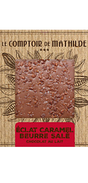Tableta de chocolate con leche y caramelo salado 80 g